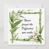 Carte N'oubliez jamais la différence que vous faites (Devant)