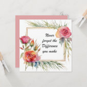 Carte N'oubliez jamais la différence que vous faites Bot (Devant/Arrière en situation)