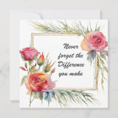 Carte N'oubliez jamais la différence que vous faites Bot (Devant)