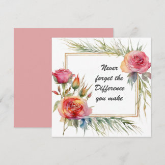 Carte N'oubliez jamais la différence que vous faites Bot