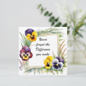 Carte N'oubliez jamais la différence que vous faites flo (Debout devant)