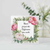 Carte N'oubliez jamais la différence que vous faites piv (Debout devant)