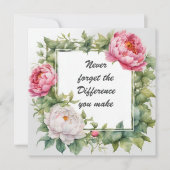 Carte N'oubliez jamais la différence que vous faites piv (Devant)