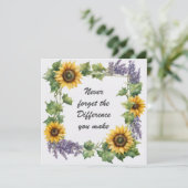 Carte N'oubliez jamais la différence que vous faites tou (Debout devant)