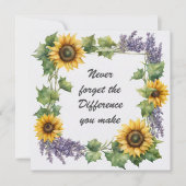 Carte N'oubliez jamais la différence que vous faites tou (Devant)