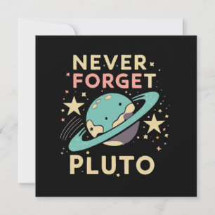Carte N'oubliez jamais la science spatiale de Pluton