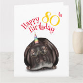 Carte N'oubliez pas de faire la fête, Sleepy Hippo Birth (Devant)