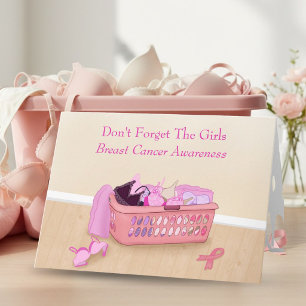 Carte N'oubliez pas les filles Sensibilisation au cancer