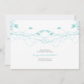 Carte nouée de faire-part de mariage de branche (Dos)