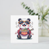 Carte Nouilles de Panda (Debout devant)