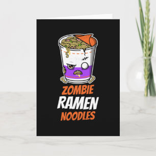Carte Nouilles Ramen Zombie Nouilles Ramen Halloween Nou