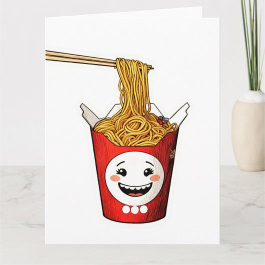 Carte Nouilles souriantes (Devant)