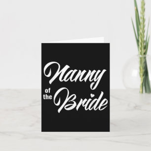 Carte Nounou De Mariage Mariage Fête Drôle Matching Mari