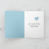 Carte Nounours d'anniversaire avec Dandelion de coeur (Intérieur)