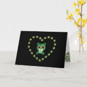 Carte Nounours de la Saint-Patrick (Fleur jaune)