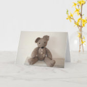 Carte Nounours Joe (Fleur jaune)