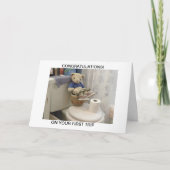 Carte Nounours sur le pot (Devant)