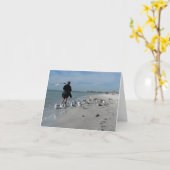 Carte Nourrir les oiseaux @ Sunset Beach (Fleur jaune)