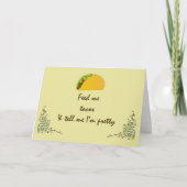 Carte Nourrir moi Tacos (Devant)