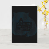 Carte Nourris Moi Et Dis-Moi Que Je Suis Jolie Ours Brun (Fleur jaune)