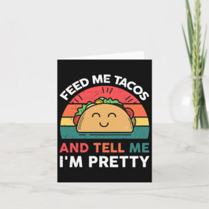 Carte Nourris-moi T-shirt taco Enfants Femmes Mexicain M