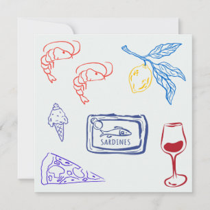 Carte Nourriture côtière italienne