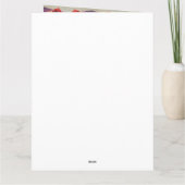 Carte nourriture de clown diabolique perruque rouge (Dos)