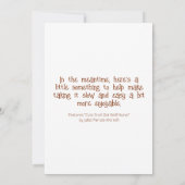 Carte Nourriture D'Escargot Mignonne Se Bien Bientôt (Dos)