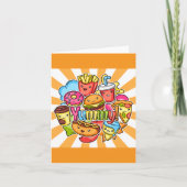 Carte Nourriture Rapide Délicieuse (Devant)