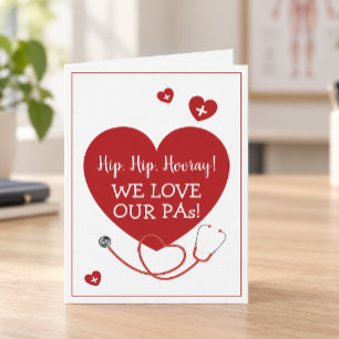 Carte Nous aimons nos adjoints médicaux Assistant médica