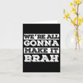 Carte Nous allons tous le faire Brah (Fleur jaune)