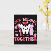 Carte Nous appartenons ensemble Dentaires Saint-Valentin (Fleur jaune)
