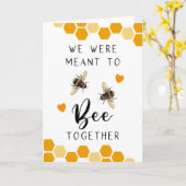 Carte Nous Avions L'Intention D'Être Ensemble Pour L'Ann (Fleur jaune)