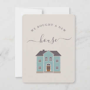 Carte Nous Avons Acheté Une Nouvelle Maison Creme & Fair