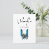 Carte Nous Avons Acheté Une Nouvelle Maison Flower Box N (Debout devant)