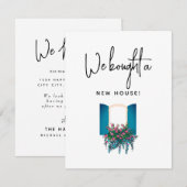 Carte Nous Avons Acheté Une Nouvelle Maison Flower Box N (Devant / Derrière)