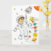 Carte Nous avons bougé ! (Fleur jaune)