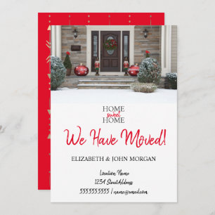 Carte Nous Avons Déménagé, Ajouté Votre Photo, Déménagé
