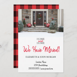 Carte Nous Avons Déménagé, Ajouté Votre Photo, Déménagé