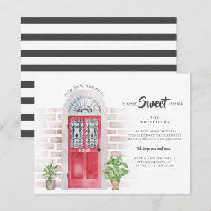 Carte Nous avons déménagé Annonce de déménagement Boho W
