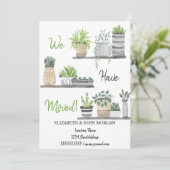 Carte Nous Avons Déménagé, Plantes, Étagères (Debout devant)