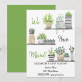 Carte Nous Avons Déménagé, Plantes, Étagères (Devant / Derrière)