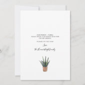 Carte Nous avons déplacé de nouvelles racines Plante Suc (Dos)