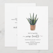 Carte Nous avons déplacé de nouvelles racines Plante Suc (Devant / Derrière)