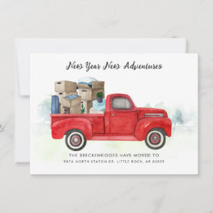 Carte Nous avons déplacé l'adresse Red Truck Moving Fair