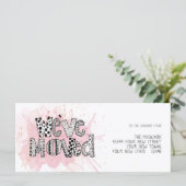 Carte Nous avons déplacé l'aquarelle Whimsical Lettering (Debout devant)