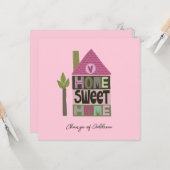 Carte Nous avons déplacé le changement d'adresse en lett (Devant/Arrière en situation)