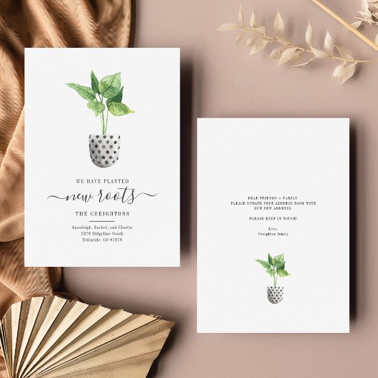 Carte Nous avons déplacé le script Boho Moving Faire-par