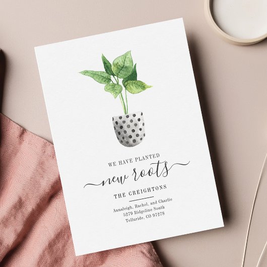 Carte Nous avons déplacé le script Boho Moving Faire-par