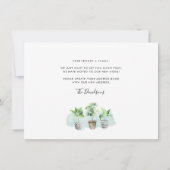 Carte Nous avons déplacé les Plantes de nouvelles racine (Dos)